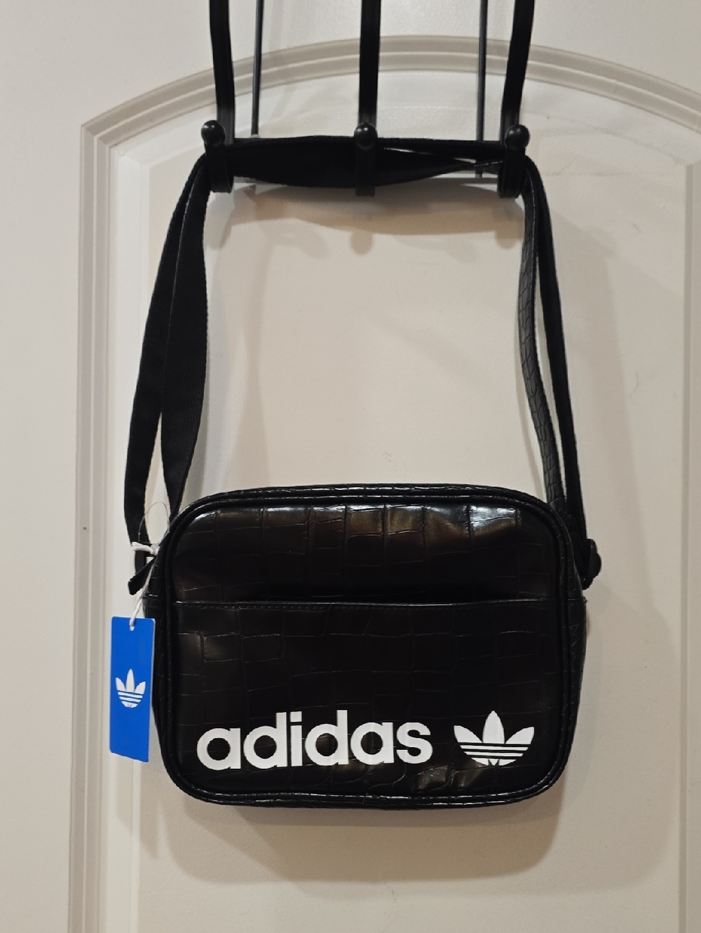 Adidas Originals Airliner Tote Bag- Black Croc/White - Picture 10 of 14